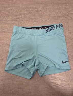 Nike Pro Light Mint Performance Compression Shorts